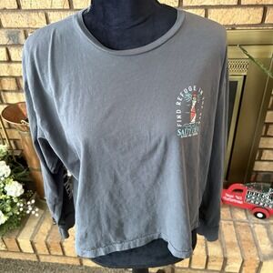 Salty Crew Long Sleeve Cropped Shirt Women's Size XL